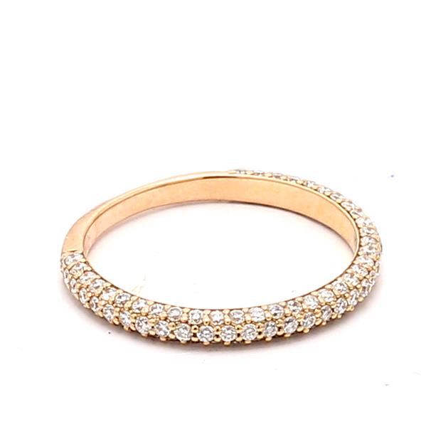 14K Rose Gold Diamond Eternity Band, 0.63 ct tw – view 2