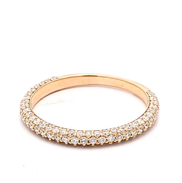 14K Rose Gold Diamond Eternity Band, 0.63 ct tw – view 3