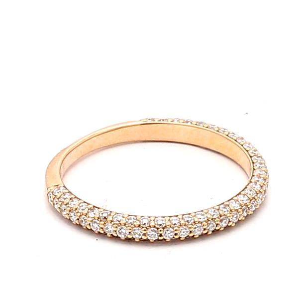 14K Rose Gold Diamond Eternity Band, 0.63 ct tw – view 4