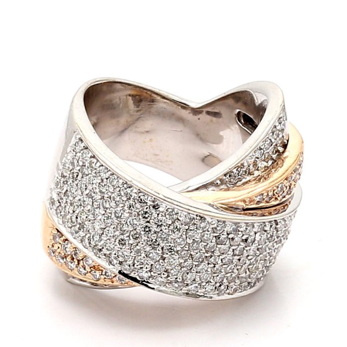 14K Two-Tone Gold Diamond Ring, 2.15 ct tw