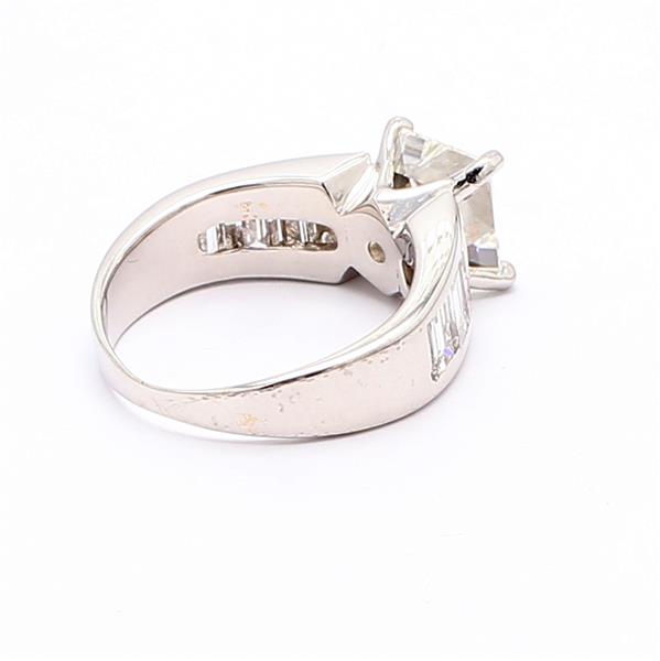 14K White Gold Baguette Diamond Semi-Mount, 1.00 ct tw – view 2