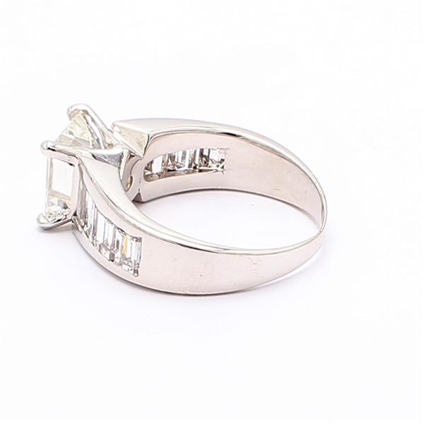 14K White Gold Baguette Diamond Semi-Mount, 1.00 ct tw – view 3