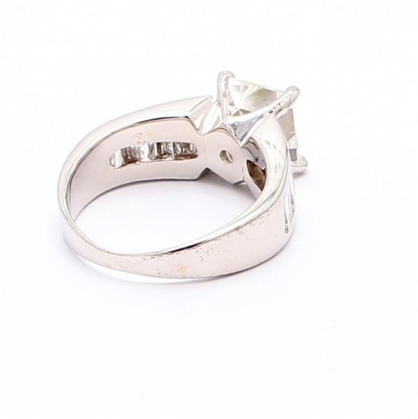14K White Gold Baguette Diamond Semi-Mount, 1.00 ct tw – view 4