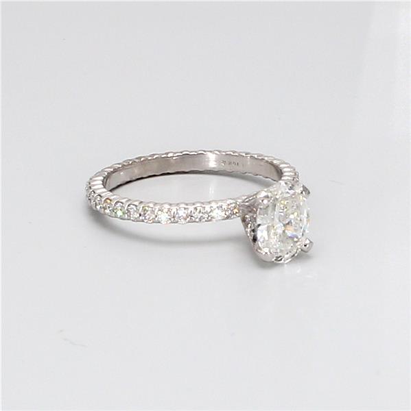 14K White Gold Bead-Set Eternity Diamond Semi-Mount, 0.38 ct tw – view 4