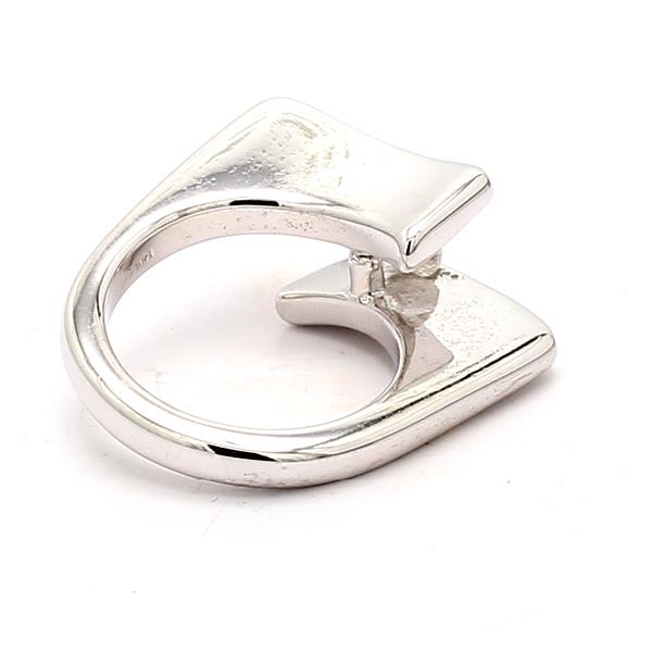 14K White Gold Bypass Diamond Semi-Mount, 0.30 ct tw – view 2