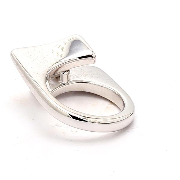 14K White Gold Bypass Diamond Semi-Mount, 0.30 ct tw – view 3