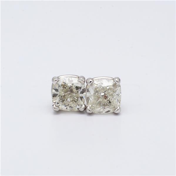 14K White Gold Cushion-Cut Diamond Stud Earrings, 1.41 ct tw