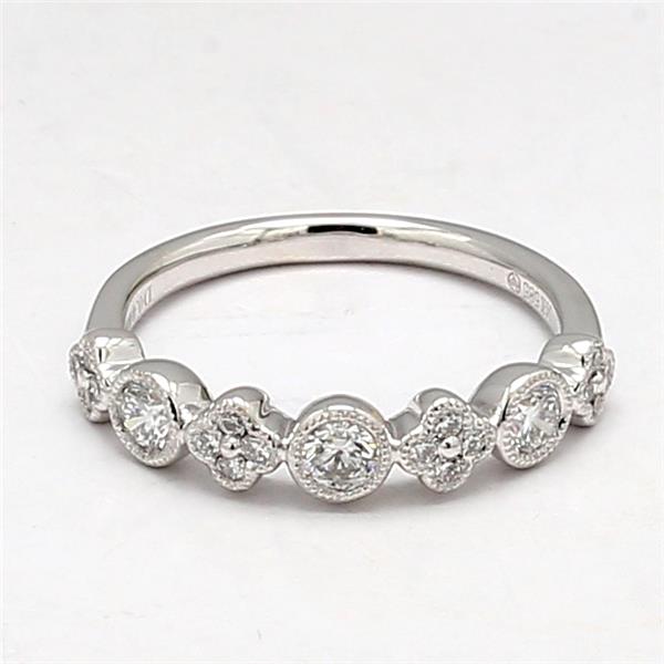 14K White Gold Diamond Band, 0.45 ct tw