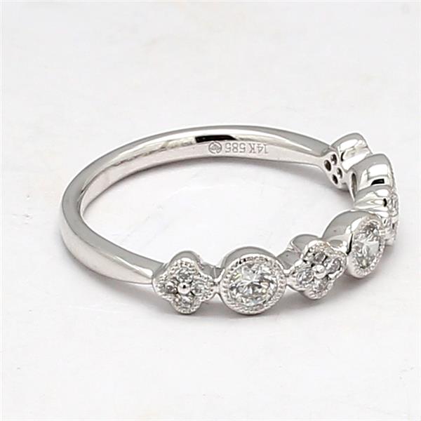 14K White Gold Diamond Band, 0.45 ct tw – view 4