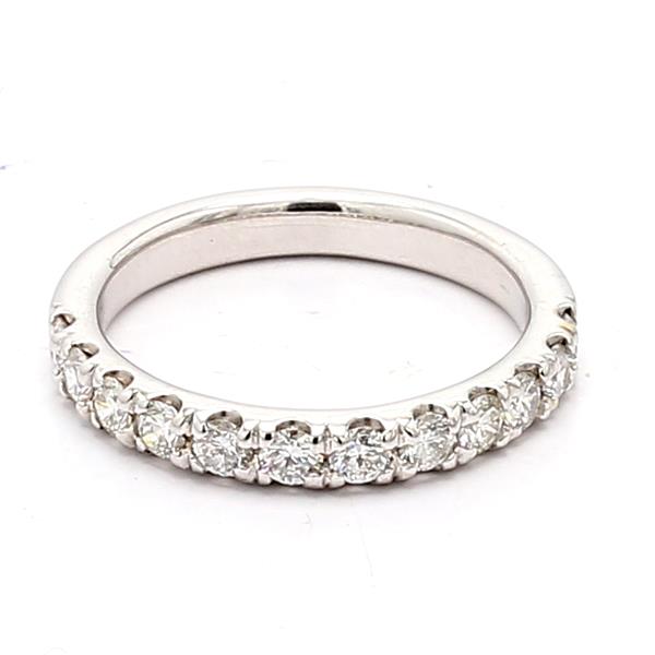 14K White Gold Diamond Band, 0.79 ct tw