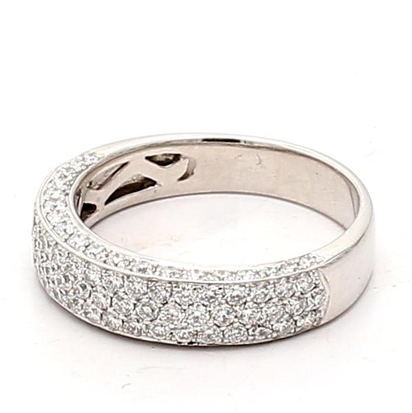 14K White Gold Diamond Band, 1.00 ct tw – view 2