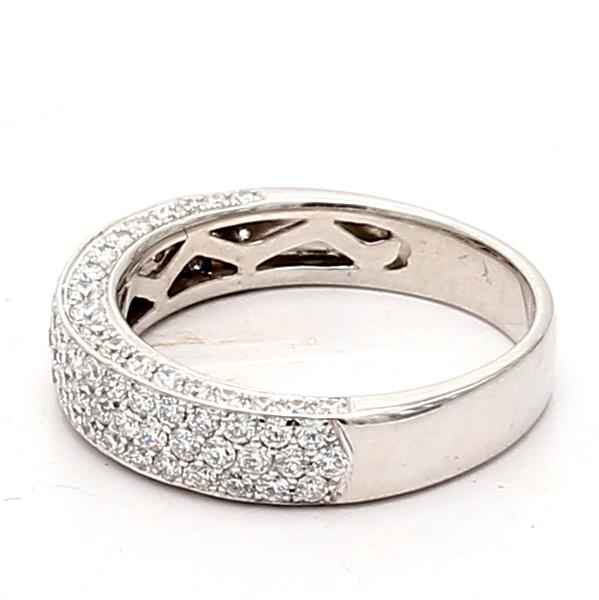 14K White Gold Diamond Band, 1.00 ct tw – view 4