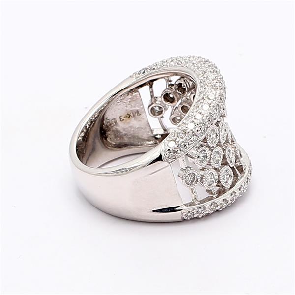 14K White Gold Diamond Band, 2.00 ct tw