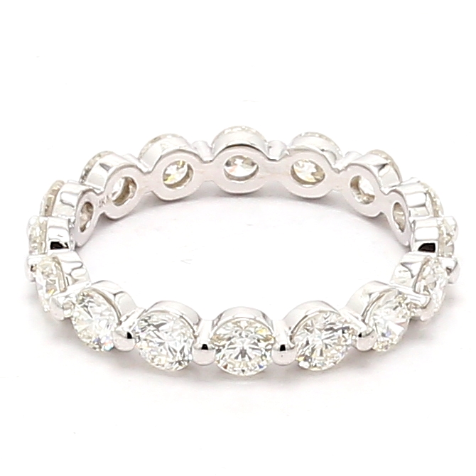 14K White Gold Diamond Band, 2.24 ct tw
