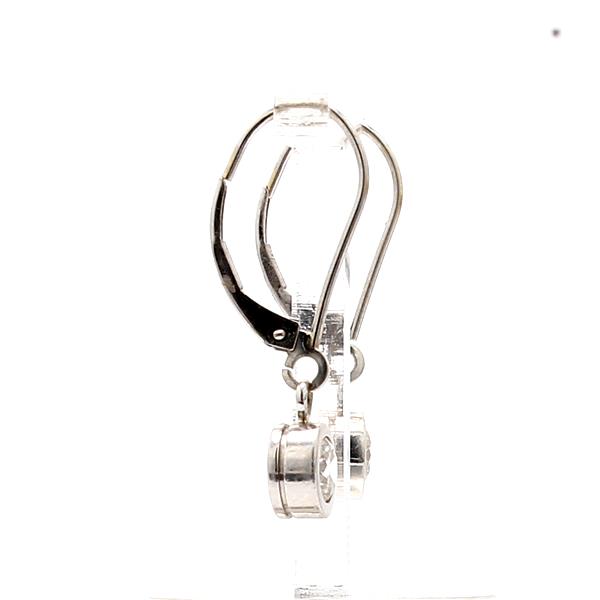 14K White Gold Diamond Drop Earrings, 1.02 ct tw