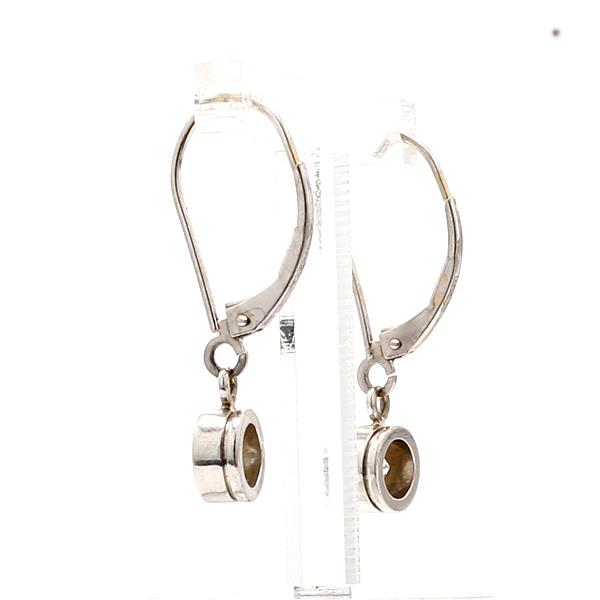 14K White Gold Diamond Drop Earrings, 1.02 ct tw