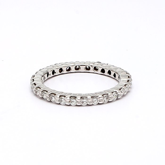 14K White Gold Diamond Eternity Band, 0.56 ct tw