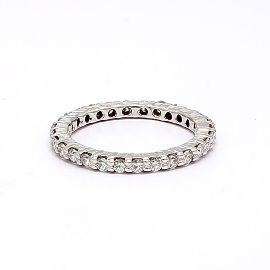 14K White Gold Diamond Eternity Band, 0.56 ct tw