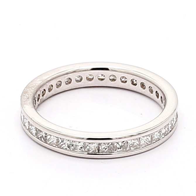 14K White Gold Diamond Eternity Band, 0.99 ct tw