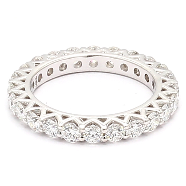 14K White Gold Diamond Eternity Band, 1.49 ct tw