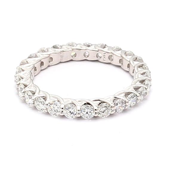 14K White Gold Diamond Eternity Band, 1.71 ct tw – view 2