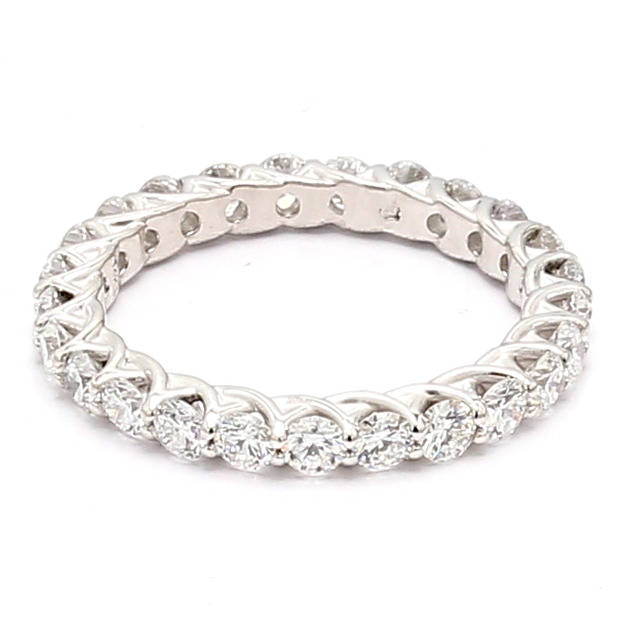 14K White Gold Diamond Eternity Band, 1.71 ct tw