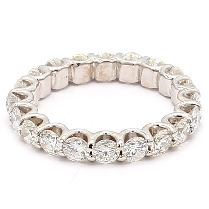 14K White Gold Diamond Eternity Band, 2.75 ct tw