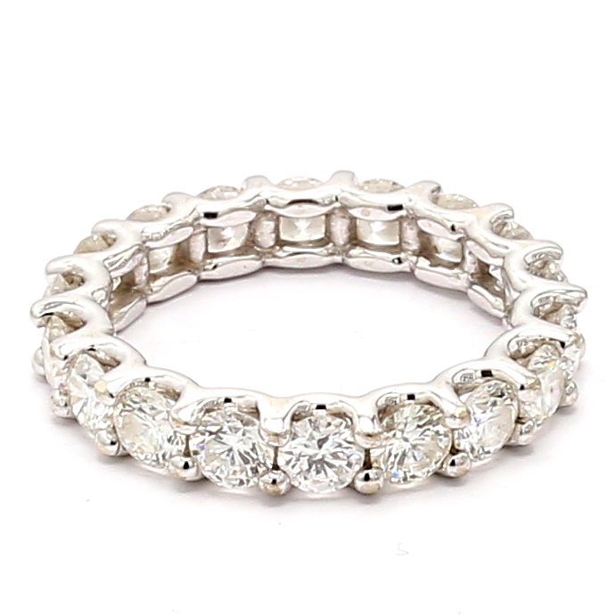 14K White Gold Diamond Eternity Band, 3.00 ct tw
