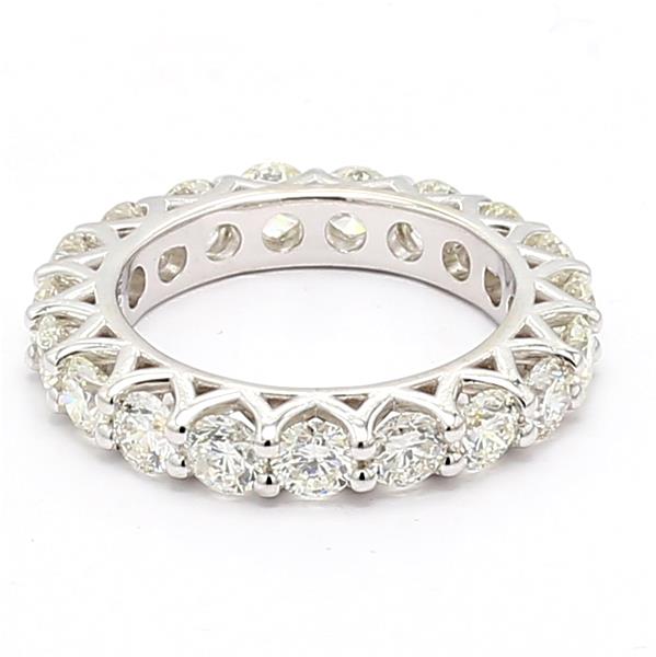 14K White Gold Diamond Eternity Band, 3.51 ct tw