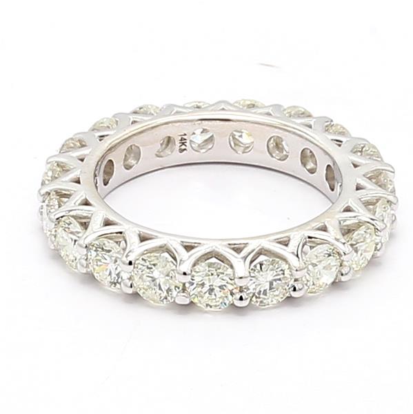 14K White Gold Diamond Eternity Band, 3.51 ct tw – view 2
