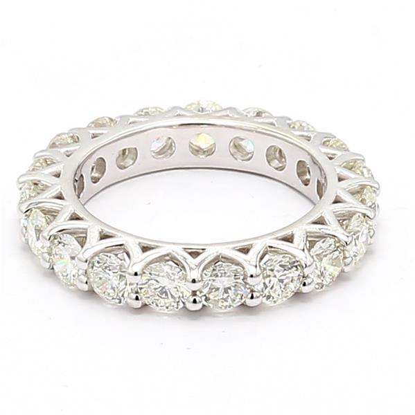 14K White Gold Diamond Eternity Band, 3.51 ct tw – view 4