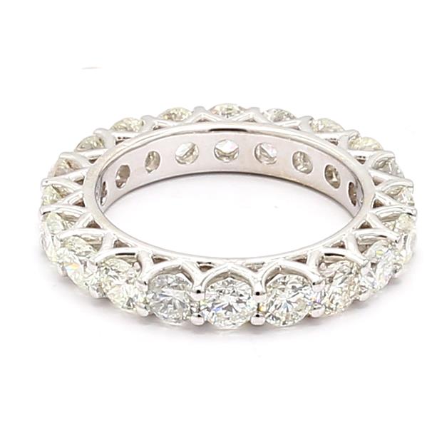 14K White Gold Diamond Eternity Band, 3.71 ct tw – view 2