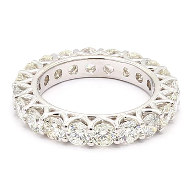 14K White Gold Diamond Eternity Band, 3.71 ct tw – view 3