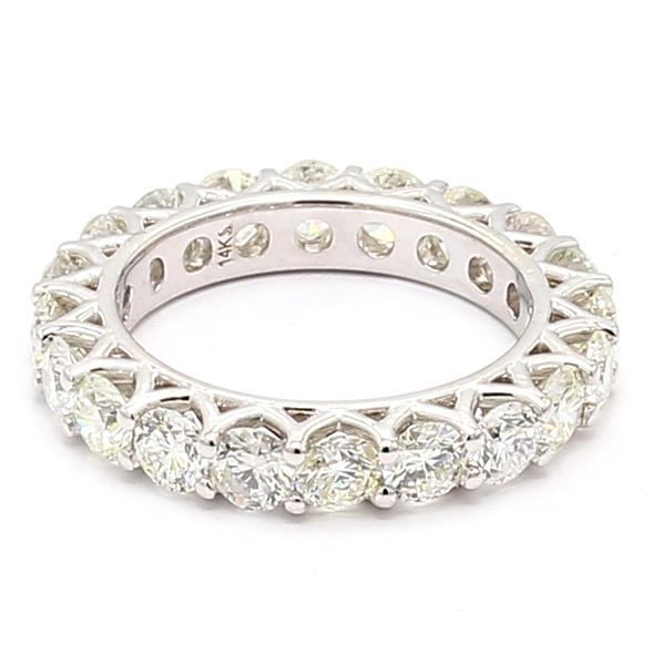 14K White Gold Diamond Eternity Band, 3.71 ct tw – view 4