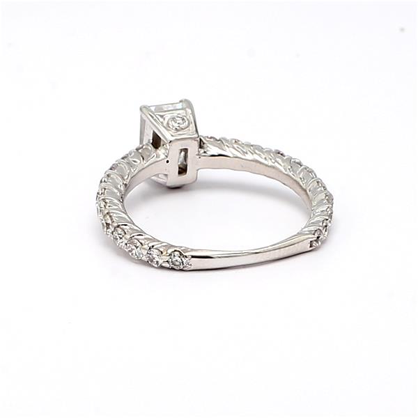 14K White Gold Diamond Semi-Mount, 0.72 ct tw – view 3