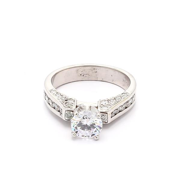 14K White Gold Diamond Semi-Mount, 0.80 ct tw