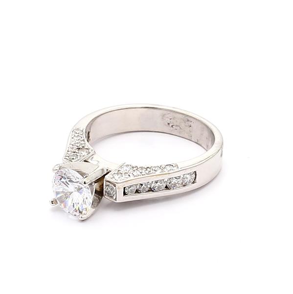 14K White Gold Diamond Semi-Mount, 0.80 ct tw – view 4