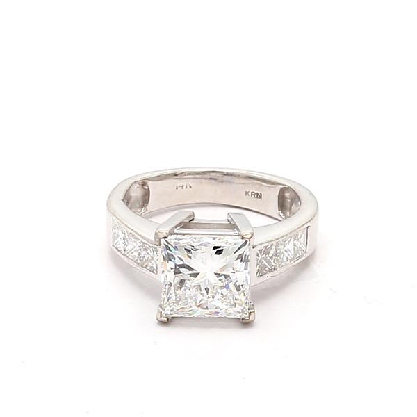 14K White Gold Diamond Semi-Mount, 0.94 ct tw