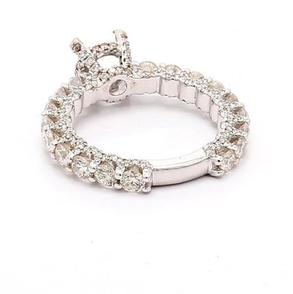 14K White Gold Diamond Semi-Mount, 2.25 ct tw – view 3