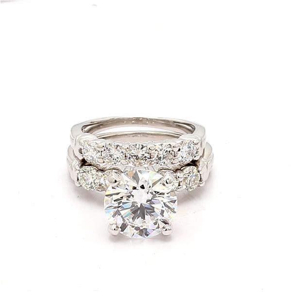 14K White Gold Diamond Wedding Set, 1.00 ct tw