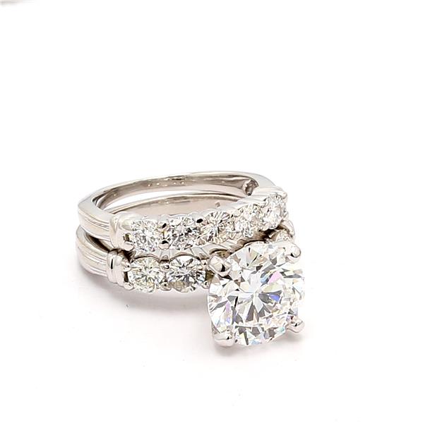 14K White Gold Diamond Wedding Set, 1.00 ct tw – view 3