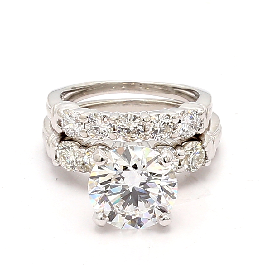14K White Gold Diamond Wedding Set, 1.00 ct tw