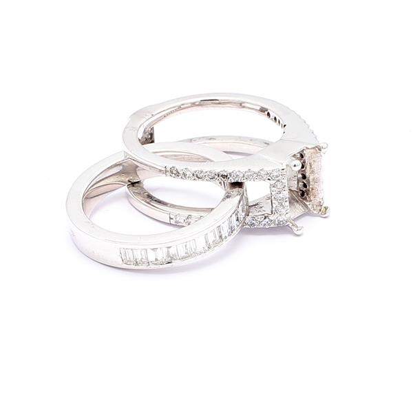 14K White Gold Diamond Wedding Set, 1.74 ct tw – view 2
