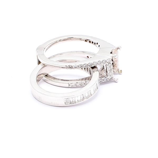 14K White Gold Diamond Wedding Set, 1.74 ct tw – view 3