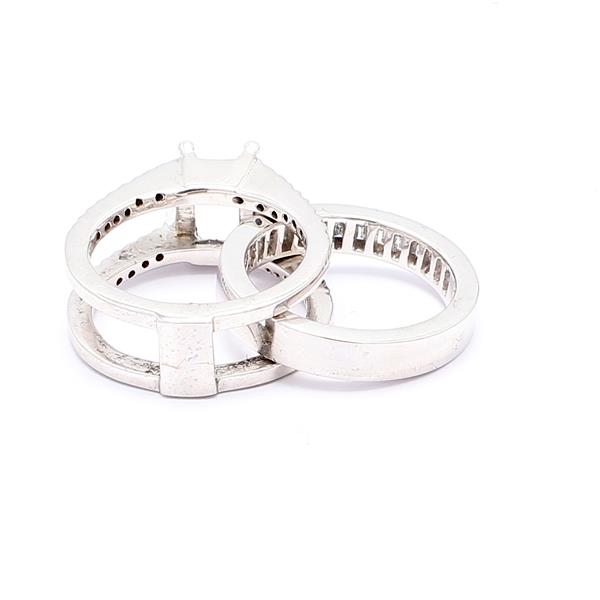 14K White Gold Diamond Wedding Set, 1.74 ct tw – view 4