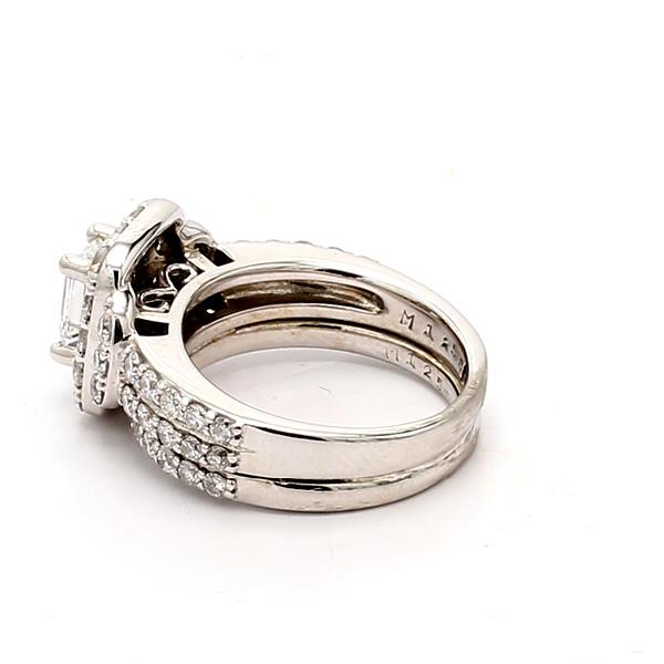 14K White Gold Emerald-Cut Diamond Ring, 1.38 ct tw – view 3