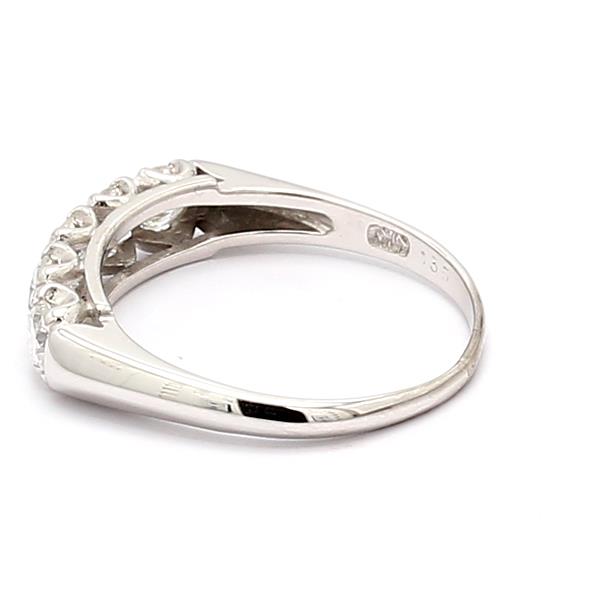 14K White Gold Five-Stone Diamond Band, 1.35 ct tw – view 3
