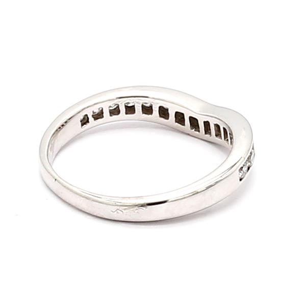 14K White Gold Half-Way Diamond Band, 0.20 ct tw – view 2