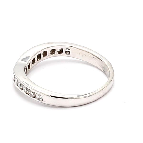 14K White Gold Half-Way Diamond Band, 0.20 ct tw – view 3
