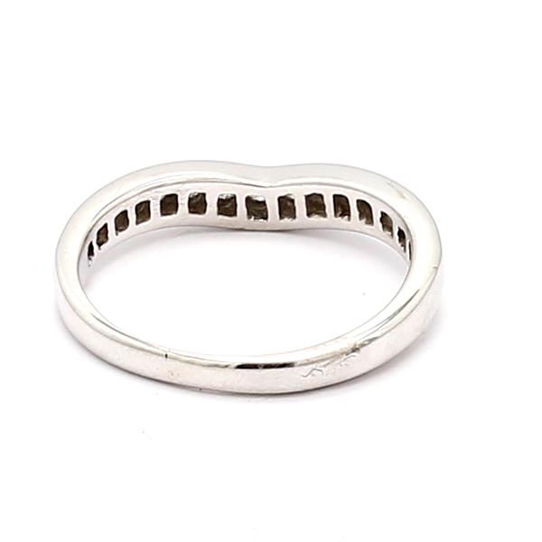 14K White Gold Half-Way Diamond Band, 0.20 ct tw – view 4